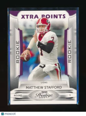 2009 Playoff Prestige Matthew Stafford Purple Parallel/Variety Rookie Base Set