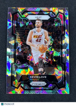 2023-24 Panini Prizm 47 Kevin Love Prizm Ice Miami Heat