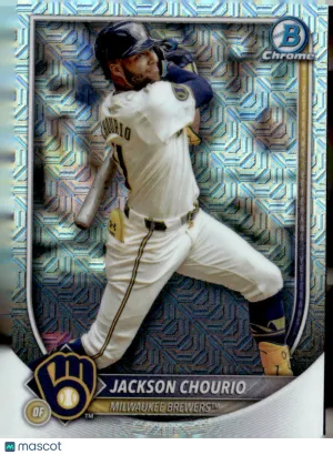 2025 Bowman Chrome Jackson Chourio #11 Mega Box Mojo Refractor
