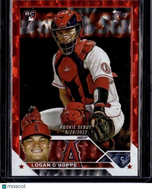 2023 Topps Update #US93 Logan O'Hoppe Orange Foil #/299