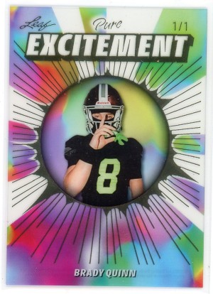 2025 Leaf Pure Brady Quinn Excitement 1/1