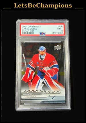 2024 Upper Deck Jakub Dobes Clear Cut PSA 9
