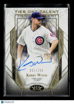 2022 Topps Tier One Kerry Wood #T1TA-KW 051/299 Auto