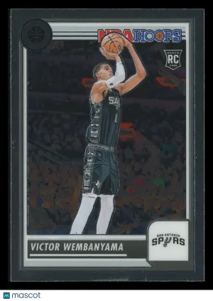 Victor Wembanyama 2023 Panini NBA Hoops Premium Stock RC #108 San Antonio Spurs