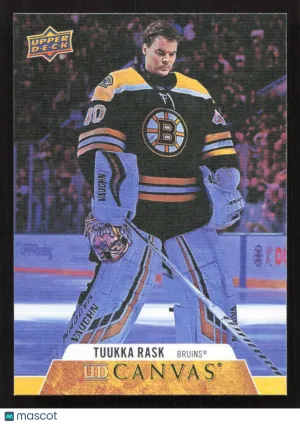 2020-21 Upper Deck Tuukka Rask #C6 UD Canvas