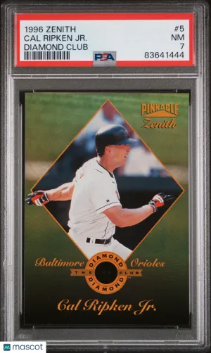 1996 Zenith Diamond Club Cal Ripken JR. #5 PSA 7