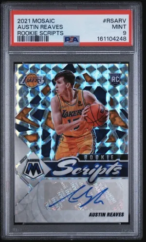 2021 PANINI MOSAIC ROOKIE SCRIPTS #RSARV AUSTIN REAVES