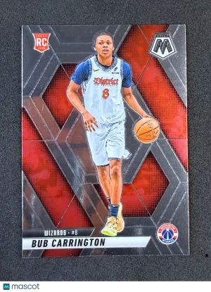 2024-25 Panini Mosaic 206 Bub Carrington RC Washington Wizards