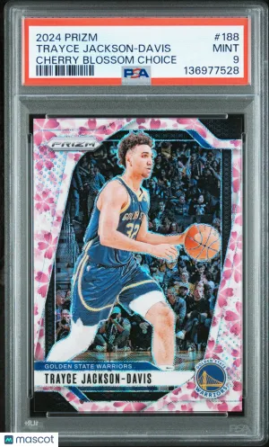2024 Panini Prizm Trayce Jackson-Davis Cherry Blossom Choice PSA 9