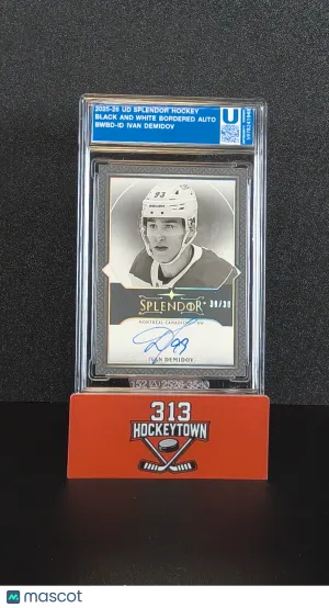 2025-26 Upper Deck Splendor Hockey Ivan Demidov #BWBD-ID Black and White /30