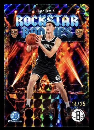 EGOR DEMIN 2025-26 Bowman Chrome ROCKSTARS SSP Orange /25