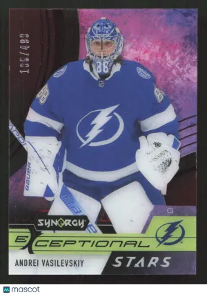 2021-22 Upper Deck Synergy Andrei Vasilevskiy #ES-AV Exceptional Stars Red SN