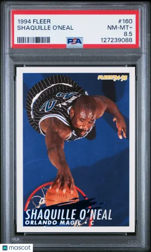 1994 Fleer Shaquille O'Neal #160 PSA 8.5