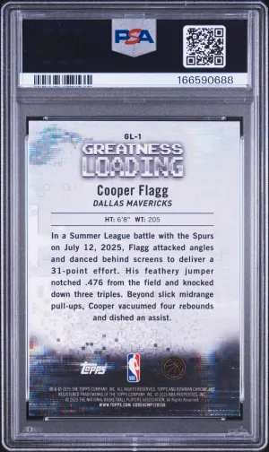 2025 Bowman Chrome Greatness Loading Cooper Flagg #GL-1 back