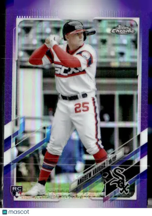 2021 Topps Chrome Update Series Andrew Vaughn #USC72 Purple Refractor RC