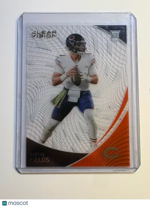 2022 Panini Chronicles Clear Vision Justin Fields #CVR-10 RC