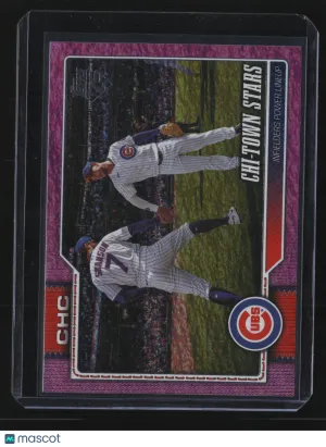 Alex Bregman Dansby Swanson 2026 Topps Update Series #US325-Pink Sandglitter