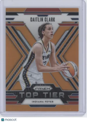 2026 Panini Prizm Caitlin Clark #13 Orange Top Tier /75