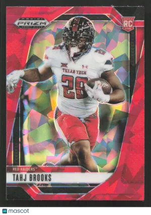 2025 Panini Prizm Draft Picks Tahj Brooks #134 Prizms Red Ice