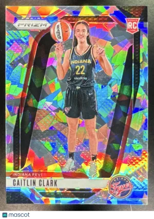 Caitlin Clark 2024 Panini Prizm WNBA Ice Prizm Parallel/Variety Rookie Base Set #145