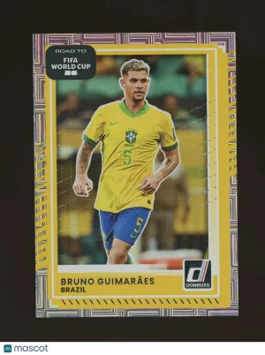 Bruno Guimaraes 2025 Panini Donruss Road to FIFA World Cup 26 #181 Maze Brazil