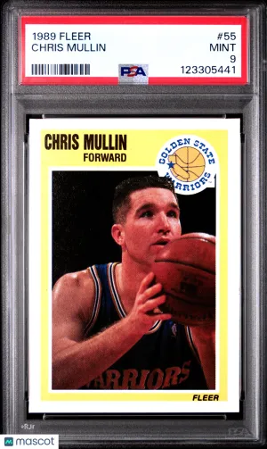 1989 Fleer Chris Mullin #55 PSA 9