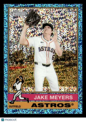 2025 Topps Heritage Jake Meyers #674 Blue Sparkle