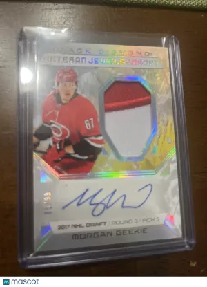 Morgan Geekie 25/26 UD Black Diamond Veteran Jewels Of The Draft Patch Auto /99