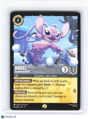 2026 Disney Lorcana TCG—Angel - Experiment 624 #191 Winterspell—Legendary Foil