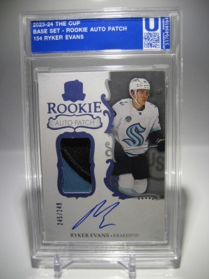 2023-24 The Cup Rookie Auto Patch/249 Ryker Evans