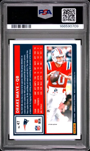 2025 Panini Donruss Optic Drake Maye #47 Stars back