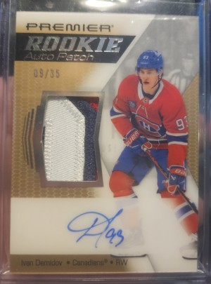 2025-26 UD Premier AR-ID Ivan Demidov Gold Rookie Patch Auto RPA 9/35
