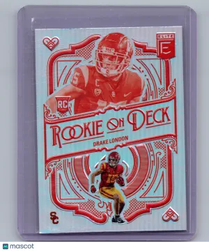 2022 Panini Donruss Elite Rookie on Deck Drake London #RD-11 RC