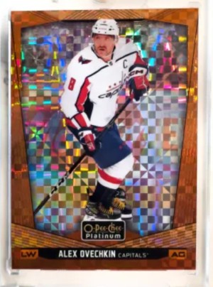 Alexander Ovechkin 2024 O'Pee Chee platinum Preview Orange Checkers /15 ssp