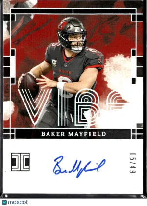 Baker Mayfield 2024 Panini Impeccable Auto /49 Tampa Bay Buccaneers