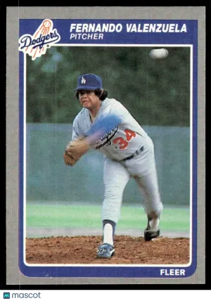 1985 Baseball Card Fernando Valenzuela #387