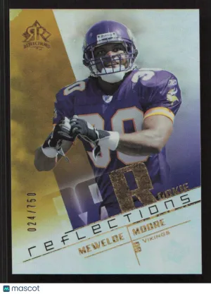 2004 Upper Deck Reflections Mewelde Moore #127 SN,RC
