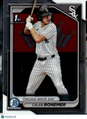 2024 Bowman Chrome Draft Caleb Bonemer #BDC-31 Black