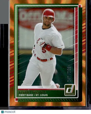 2025 Panini Donruss Baseball Albert Pujols #6 Orange Holo /299
