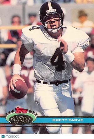 1991 Topps Stadium Club Brett Favre Rookie #94 Atlanta Falcons