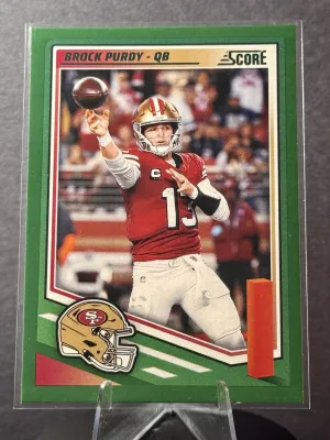 2025 Score Brock Purdy #47 Green Parallel