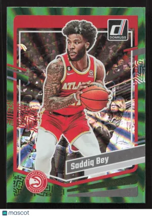 2023-24 Donruss Saddiq Bey #175 Green Laser Holo