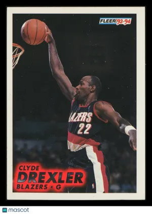 Clyde Drexler 1993 Fleer #173 Portland Trail Blazers