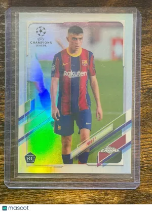 2019 Topps Chrome UEFA Champions League Pedri Refractor RC #61