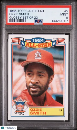 1985 Topps Ozzie Smith #5 [Base] Insert PSA 9