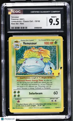 Venusaur 2021 Pokemon Celebrations - Classic Coll. CGC 9.5 #15/102
