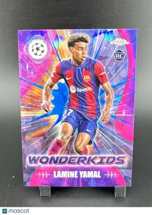 2023-24 Topps Chrome Uefa Club Competitions Sapphire Edition Lamine Yamal #WK-3 [Base] Rookie Insert