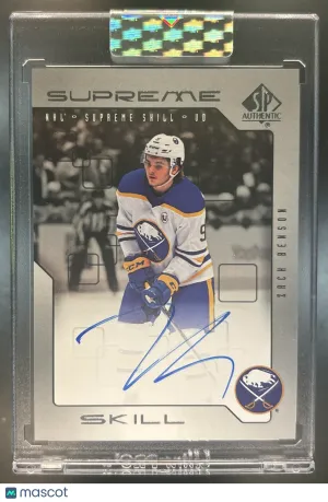 Clear Cut Zach Benson 202324 Update Supreme Skill #SSK-ZB Buffalo Sabres