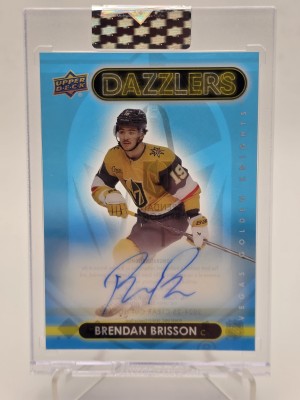 2024-25 UD Clear Cut Brendan Brisson Blue Dazzlers Rookie Auto #DA-BB
