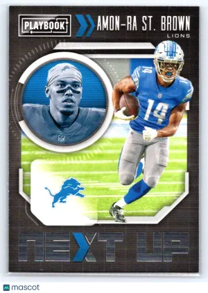 2021 Panini Playbook Amon-Ra St. Brown #NXT-ASB Next Up Detroit Lions
